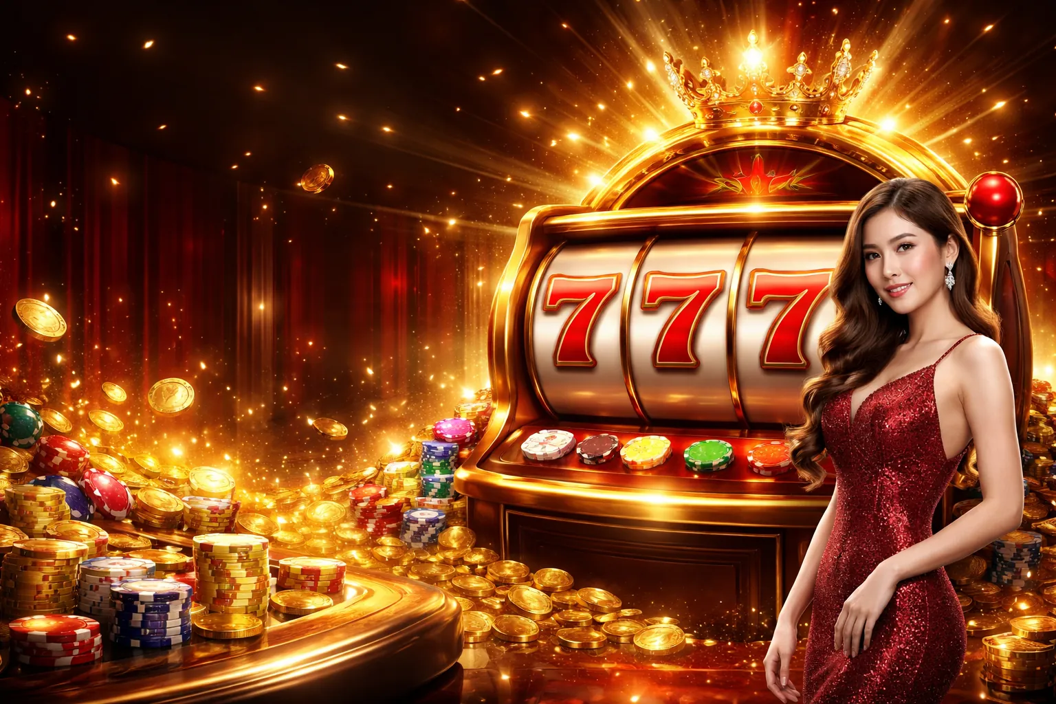 Hình ảnh chính về trò chơi Slot Games tại helo888 cổng game chính thức, với biểu tượng jackpot lớn và màu sắc rực rỡ.